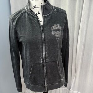 Women's Charcoal Bomber Jacket Yoga